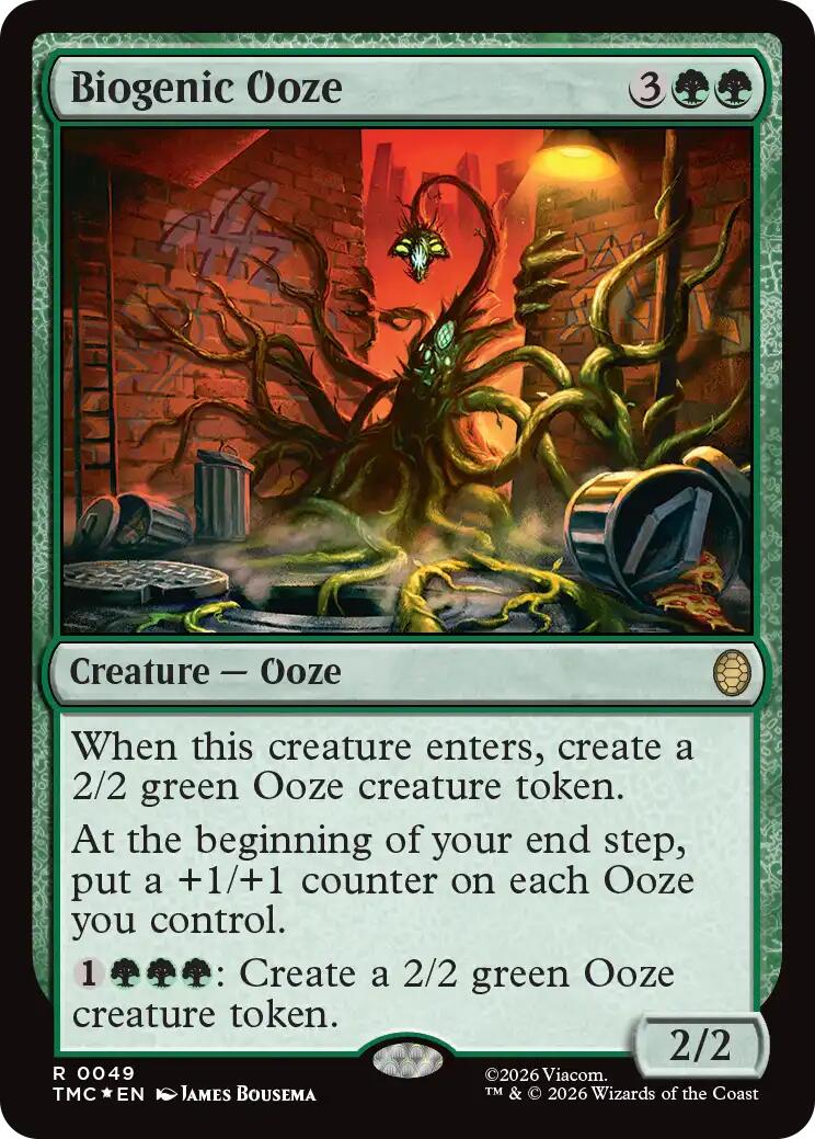 Biogenic Ooze (Surge Foil) [Teenage Mutant Ninja Turtles Commander] | Exor Games Truro