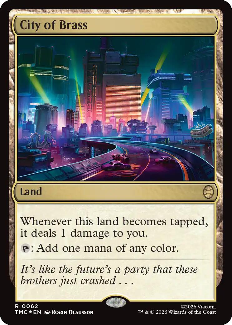 City of Brass (Surge Foil) [Teenage Mutant Ninja Turtles Commander] | Exor Games Truro
