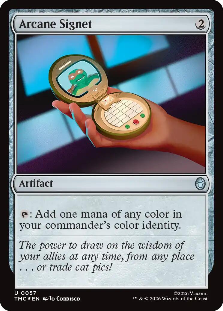 Arcane Signet (Surge Foil) [Teenage Mutant Ninja Turtles Commander] | Exor Games Truro