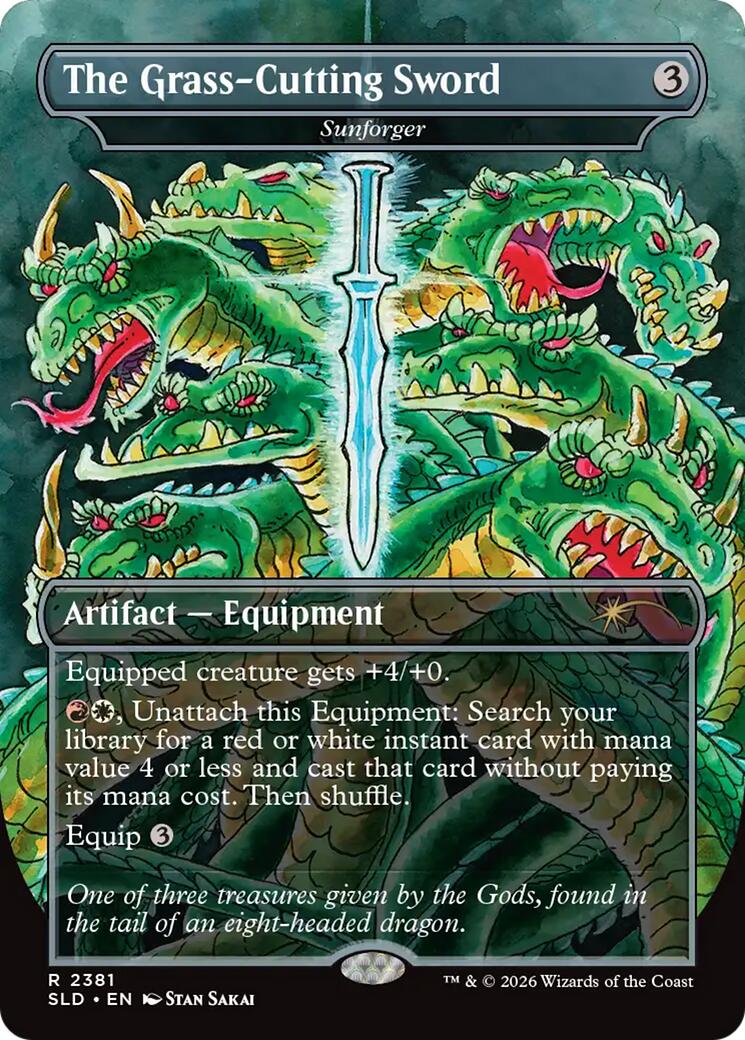 The Grass-Cutting Sword - Sunforger [Secret Lair Drop Series] | Exor Games Truro