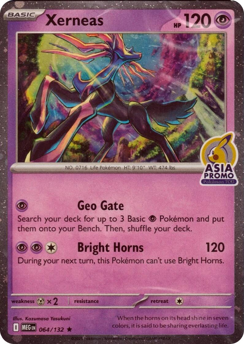 Xerneas (064/132) (Asia Promo) [Miscellaneous Cards] | Exor Games Truro