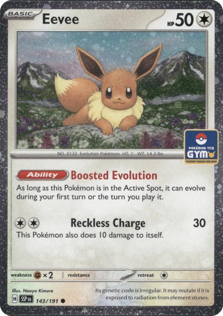 Eevee (143/191) (Southeast Asia Exclusive) [League & Championship Cards] | Exor Games Truro