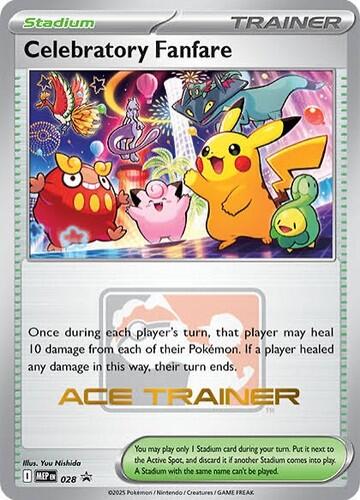 Celebratory Fanfare (028) (Ace Trainer) [Mega Evolution Promo] | Exor Games Truro