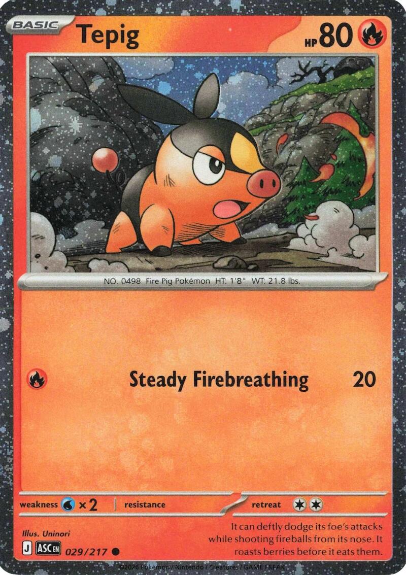Tepig (029/217) (Cosmos Holo) [Miscellaneous Cards] | Exor Games Truro
