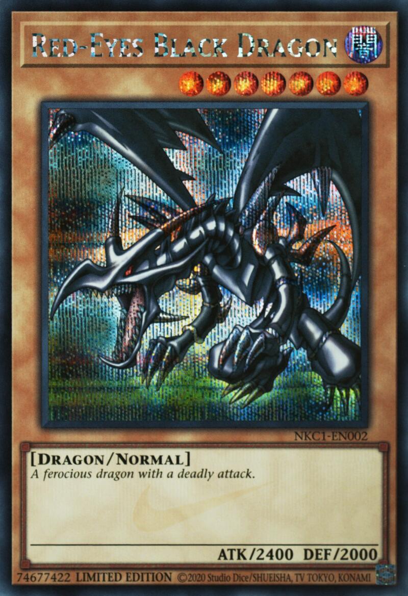 Red-Eyes Black Dragon (Nike Collaboration) [NKC1-EN002] Prismatic Secret Rare | Exor Games Truro
