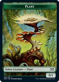 Plant // Saproling Double-Sided Token [Double Masters Tokens] | Exor Games Truro