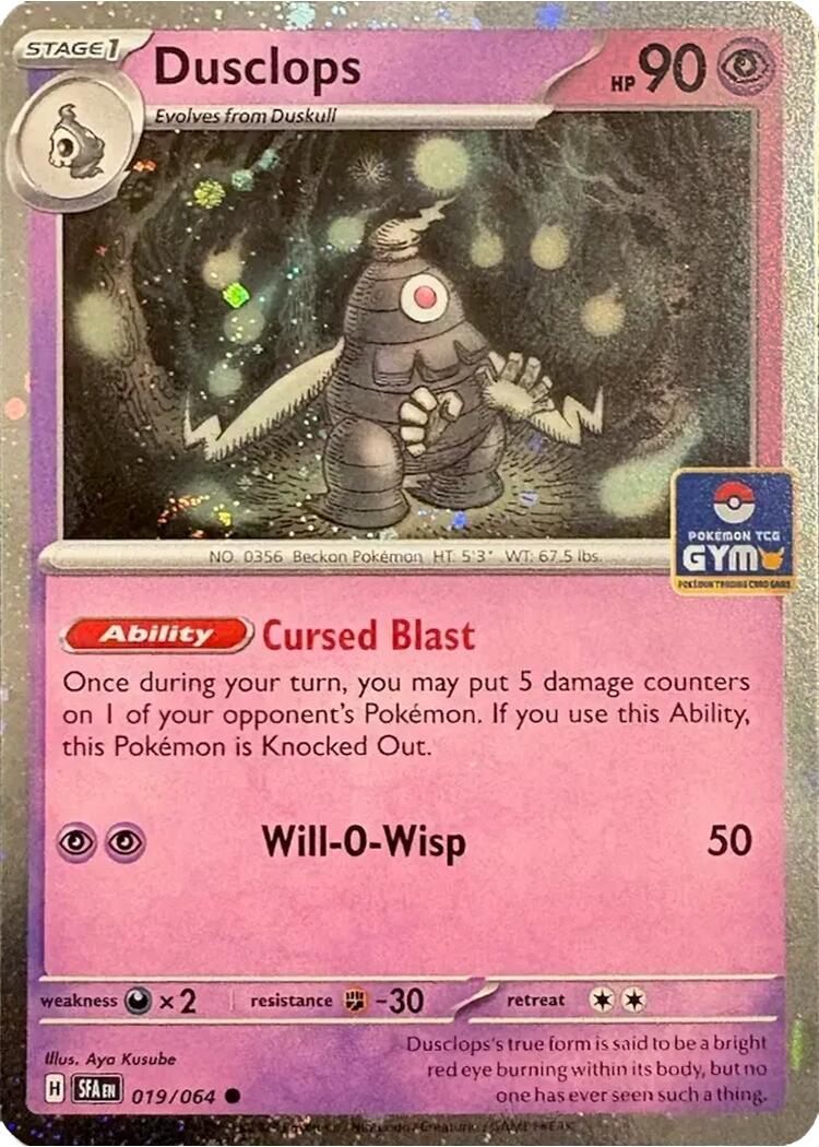 Dusclops (019/064) (Southeast Asia Exclusive) [League & Championship Cards] | Exor Games Truro