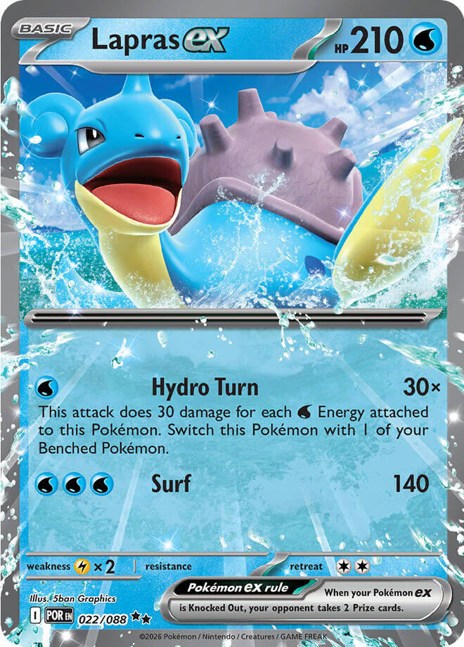 Lapras ex (022/088) [Mega Evolution: Perfect Order] | Exor Games Truro