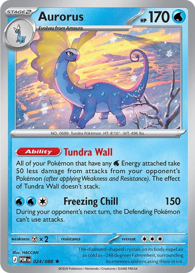 Aurorus (024/088) [Mega Evolution: Perfect Order] | Exor Games Truro