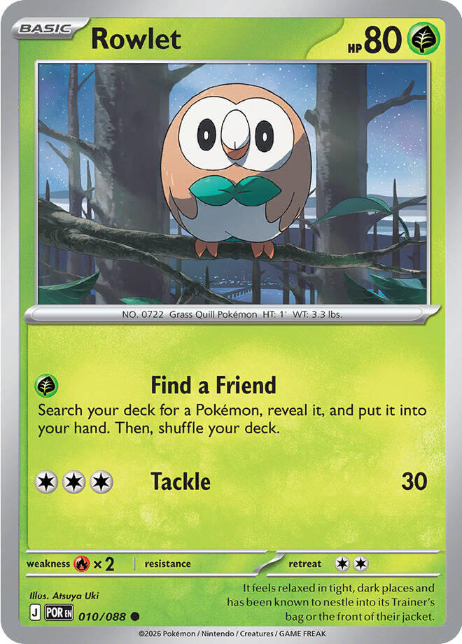 Rowlet (010/088) [Mega Evolution: Perfect Order] | Exor Games Truro
