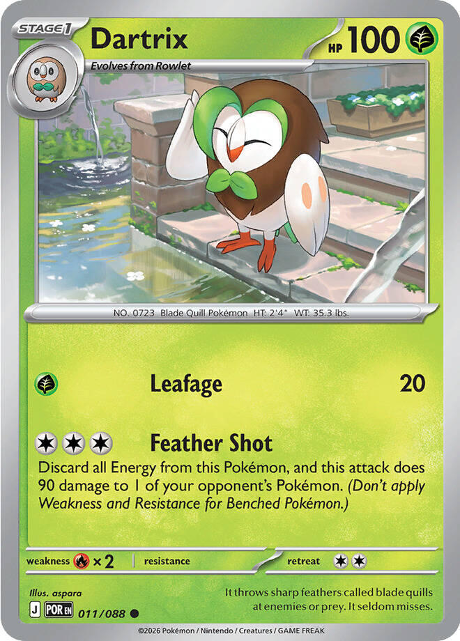 Dartrix (011/088) [Mega Evolution: Perfect Order] | Exor Games Truro