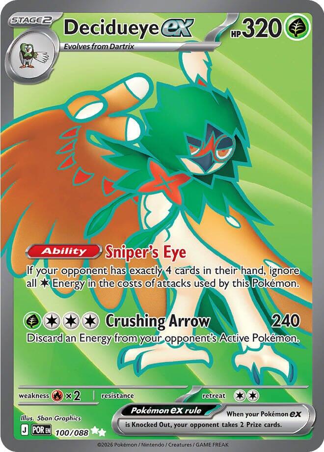 Decidueye ex (100/088) [Mega Evolution: Perfect Order] | Exor Games Truro