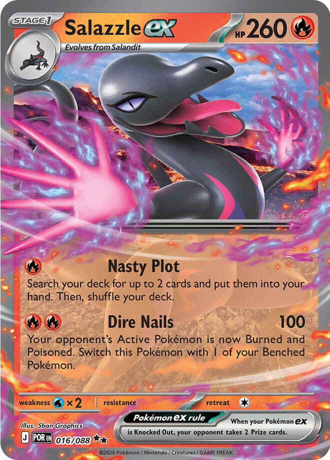 Salazzle ex (016/088) [Mega Evolution: Perfect Order] | Exor Games Truro