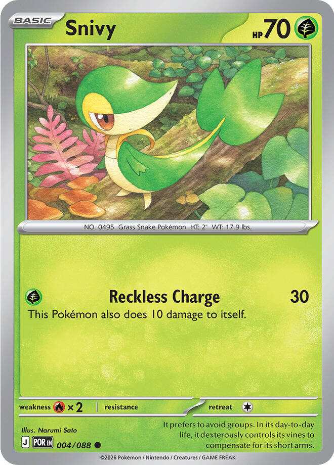 Snivy (004/088) [Mega Evolution: Perfect Order] | Exor Games Truro