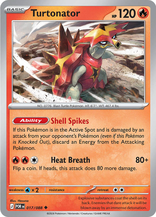 Turtonator (017/088) [Mega Evolution: Perfect Order] | Exor Games Truro