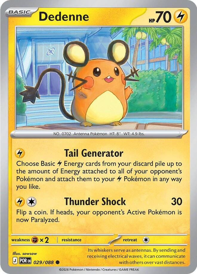 Dedenne (029/088) [Mega Evolution: Perfect Order] | Exor Games Truro