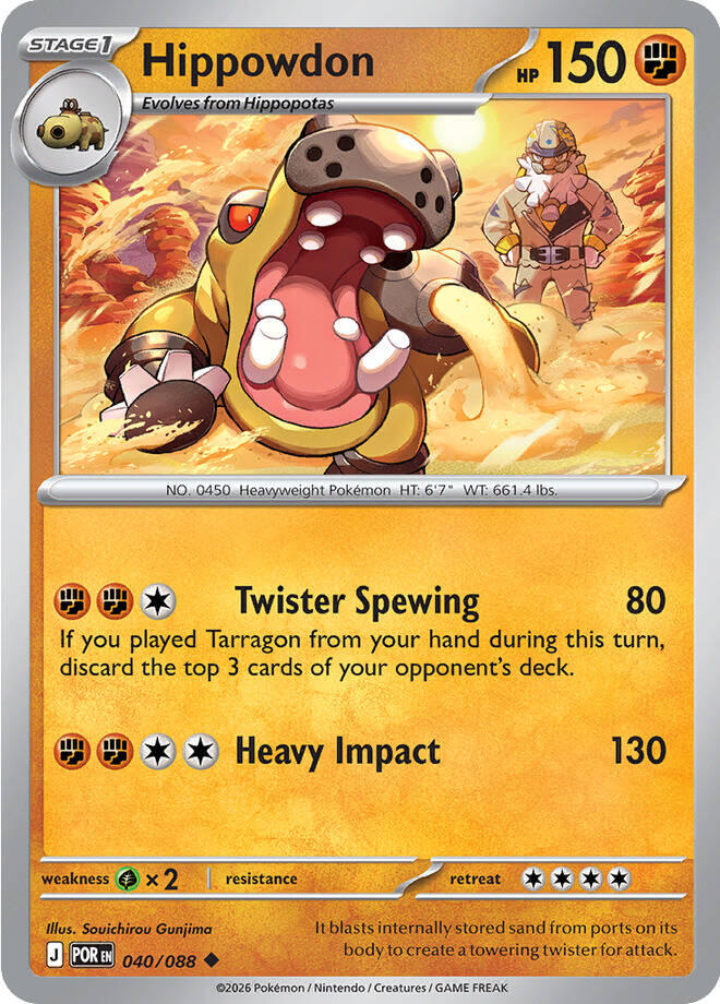 Hippowdon (040/088) [Mega Evolution: Perfect Order] | Exor Games Truro
