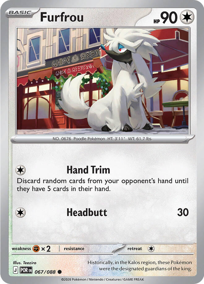 Furfrou (067/088) [Mega Evolution: Perfect Order] | Exor Games Truro
