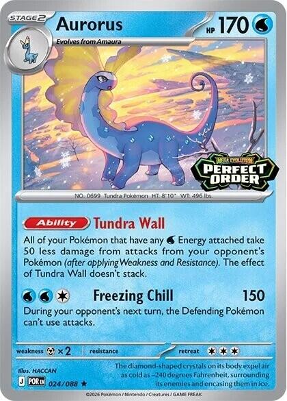 Aurorus (024/088) (Perfect Order Stamped) [Miscellaneous Cards] | Exor Games Truro