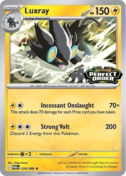 Luxray (028/088) (Perfect Order Stamped) [Miscellaneous Cards] | Exor Games Truro