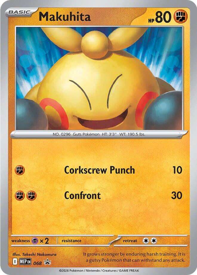 Makuhita (068) (Cosmos Holo) [Mega Evolution Promo] | Exor Games Truro