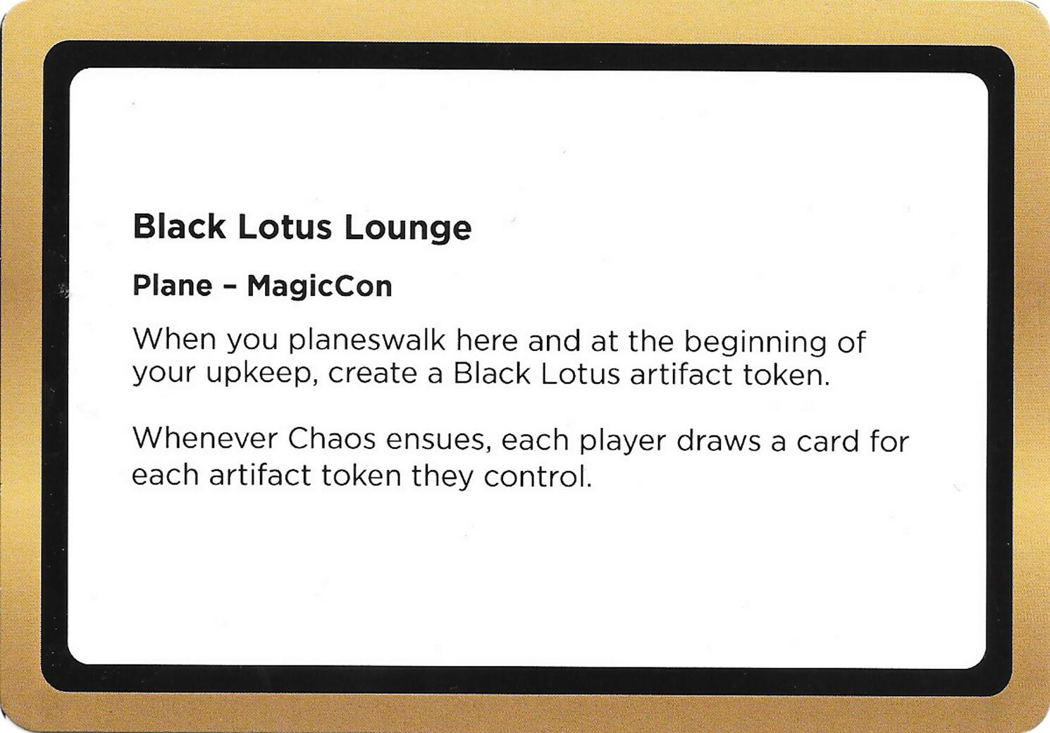 Black Lotus Lounge (Black Lotus Unknown Planechase) [Oversize Cards] | Exor Games Truro