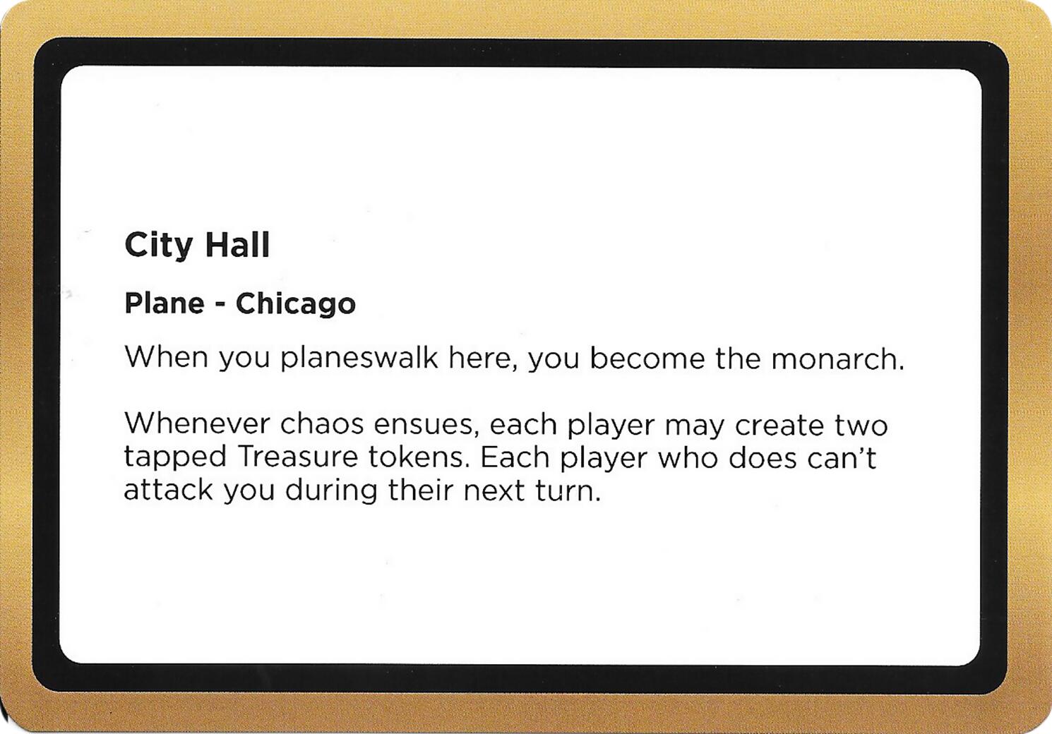 City Hall (Black Lotus Unknown Planechase) [Oversize Cards] | Exor Games Truro