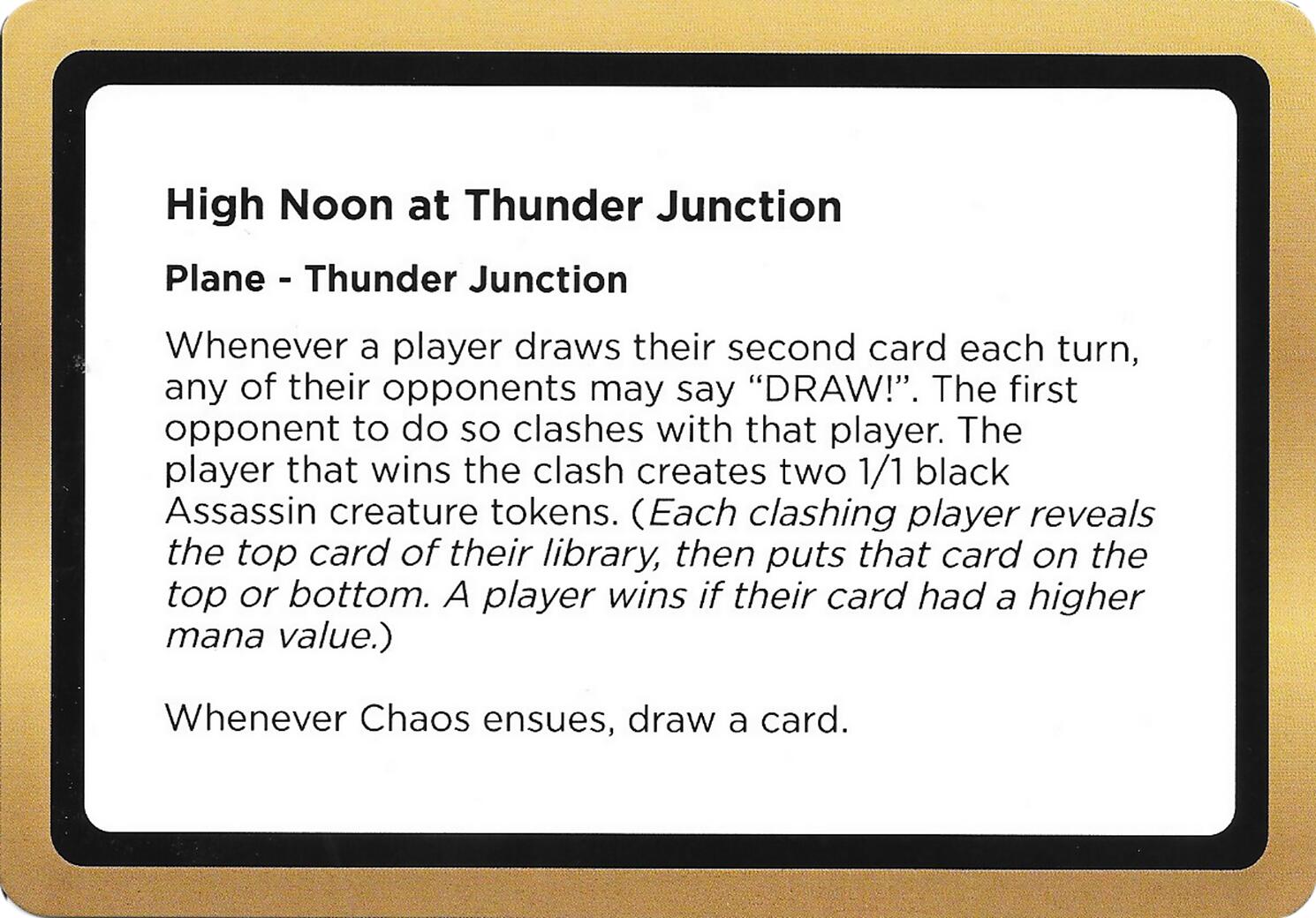 High Noon at Thunder Junction (Black Lotus Unknown Planechase) [Oversize Cards] | Exor Games Truro