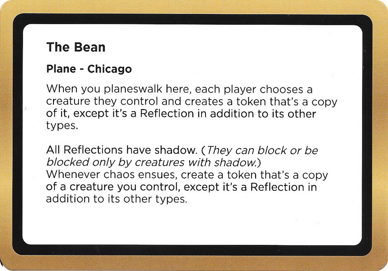 The Bean (Black Lotus Unknown Planechase) [Oversize Cards] | Exor Games Truro