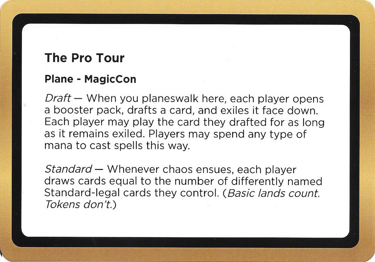 The Pro Tour (Black Lotus Unknown Planechase) [Oversize Cards] | Exor Games Truro