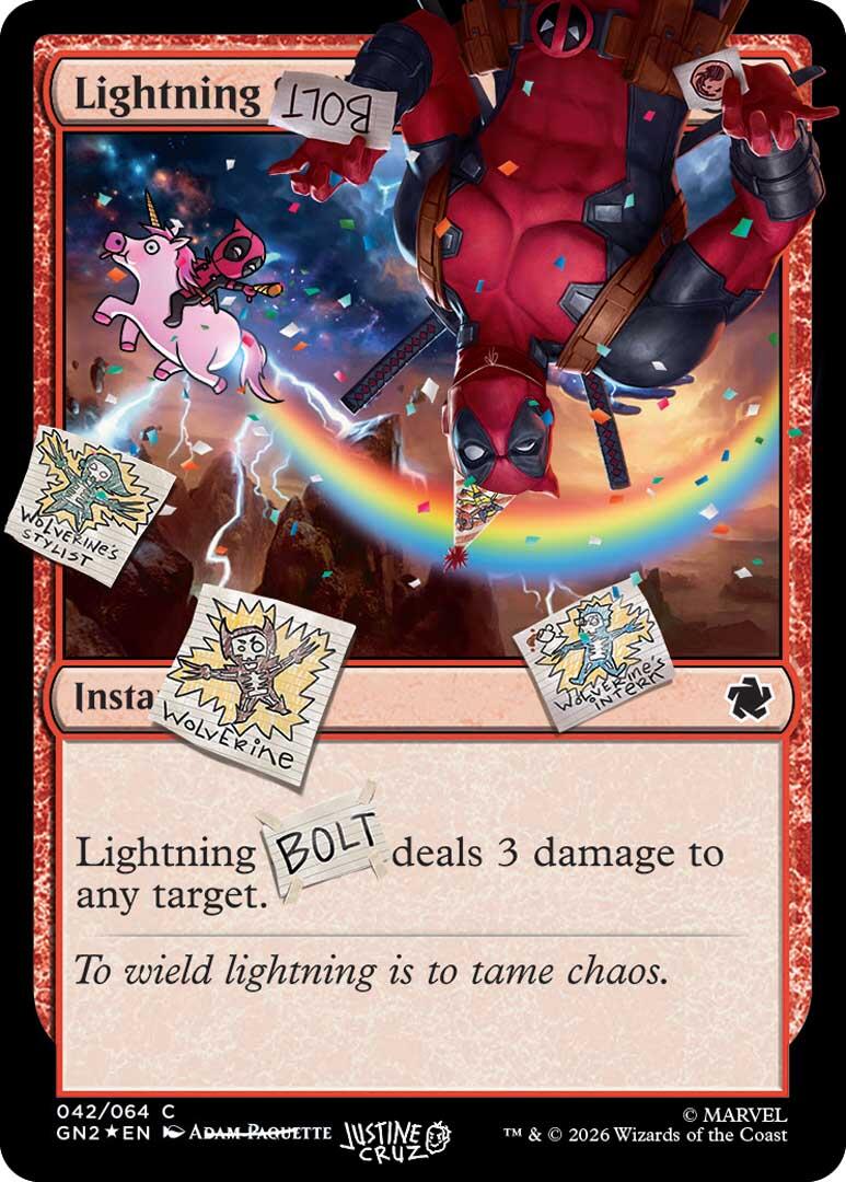 Lightning Bolt (042) (Pool Party Foil) [Secret Lair Drop Series] | Exor Games Truro
