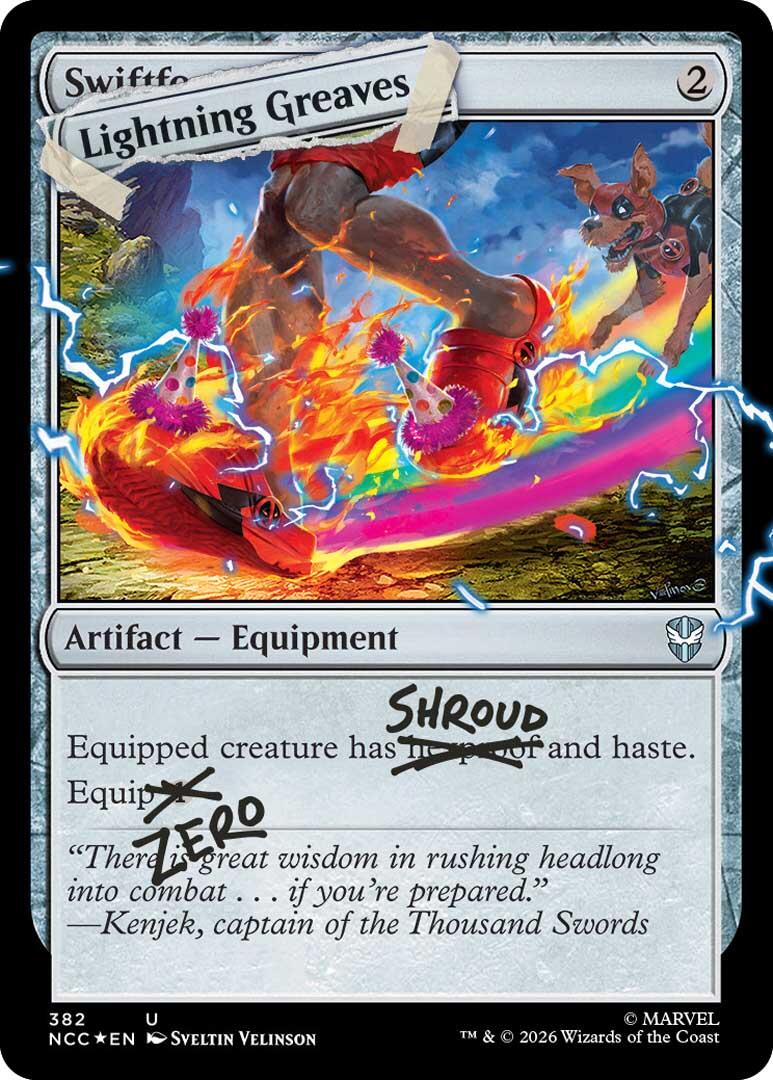 Lightning Greaves (382) (Pool Party Foil) [Secret Lair Drop Series] | Exor Games Truro