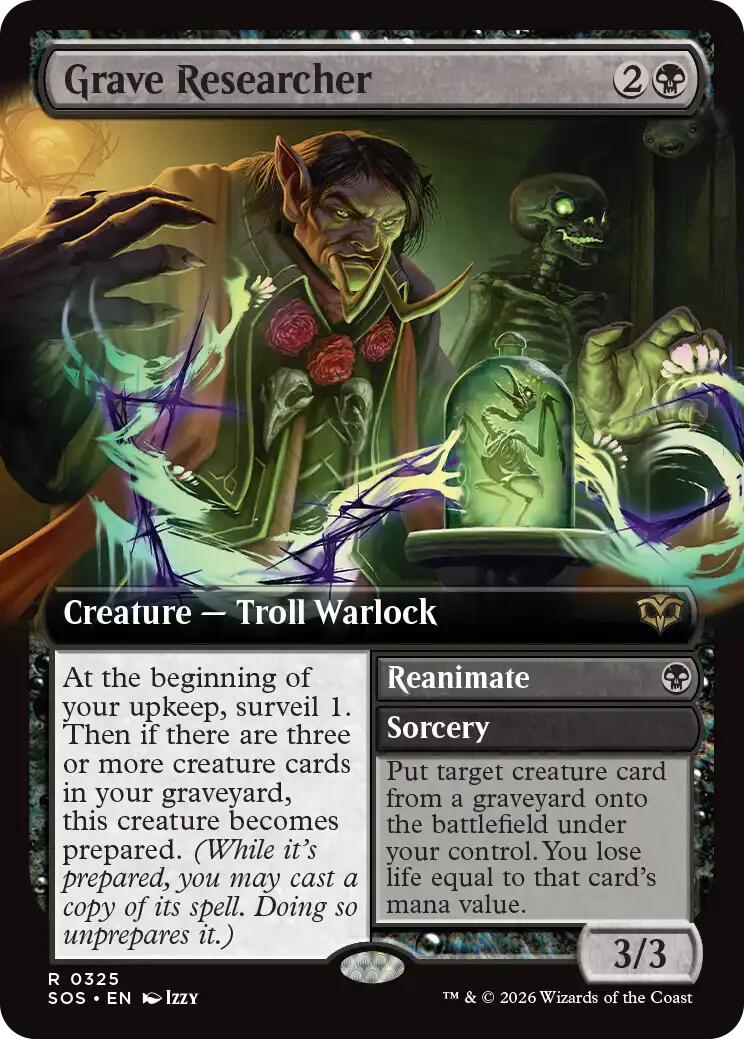 Grave Researcher (Extended Art) [Secrets of Strixhaven] | Exor Games Truro