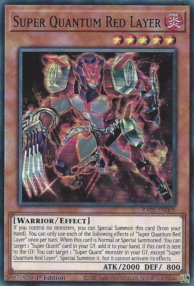 Super Quantum Red Layer [RA05-EN008] Super Rare | Exor Games Truro