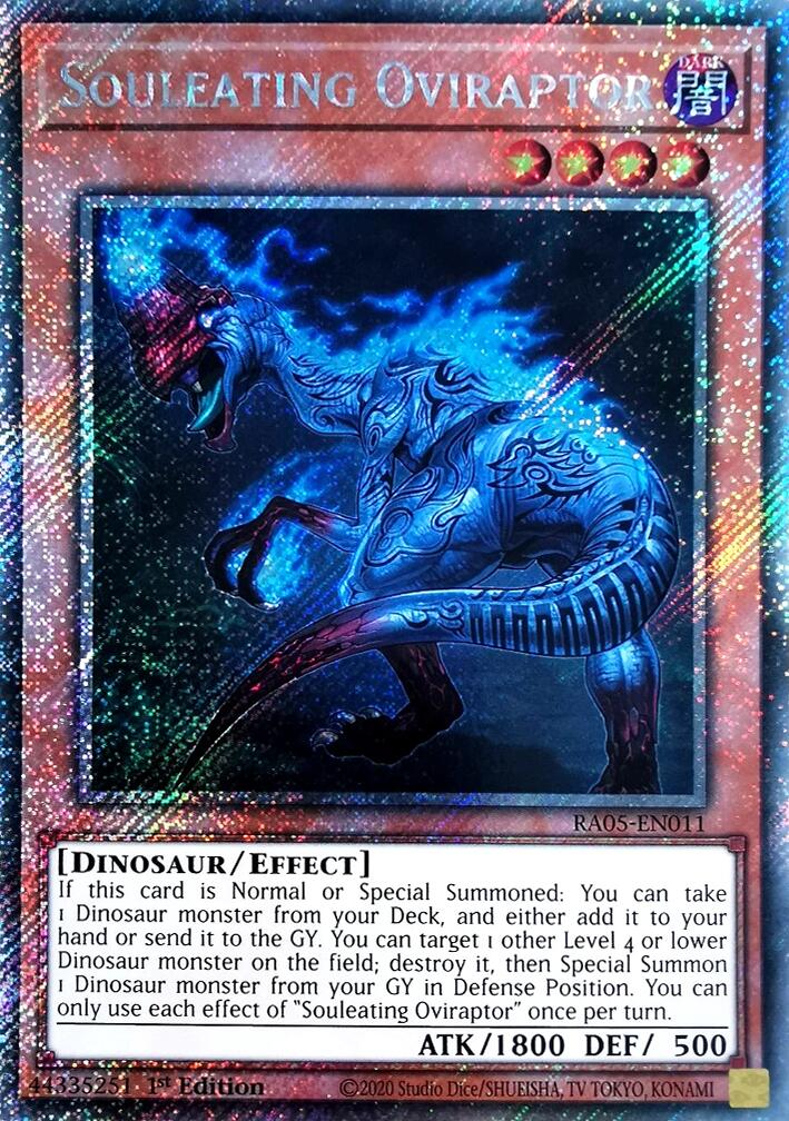 Souleating Oviraptor (Platinum Secret Rare) [RA05-EN011] Platinum Secret Rare | Exor Games Truro