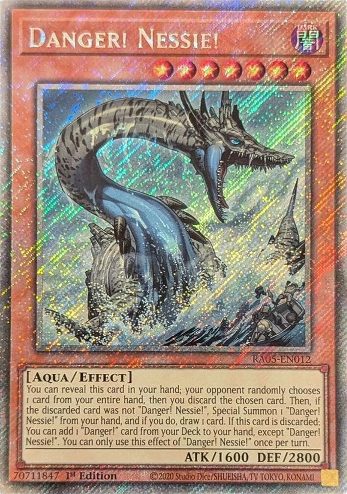 Danger! Nessie! (Platinum Secret Rare) [RA05-EN012] Platinum Secret Rare | Exor Games Truro