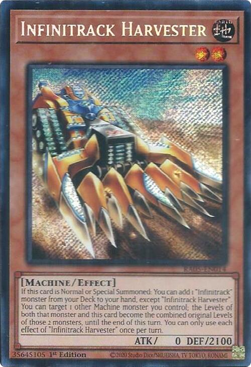 Infinitrack Harvester (Secret Rare) [RA05-EN014] Secret Rare | Exor Games Truro