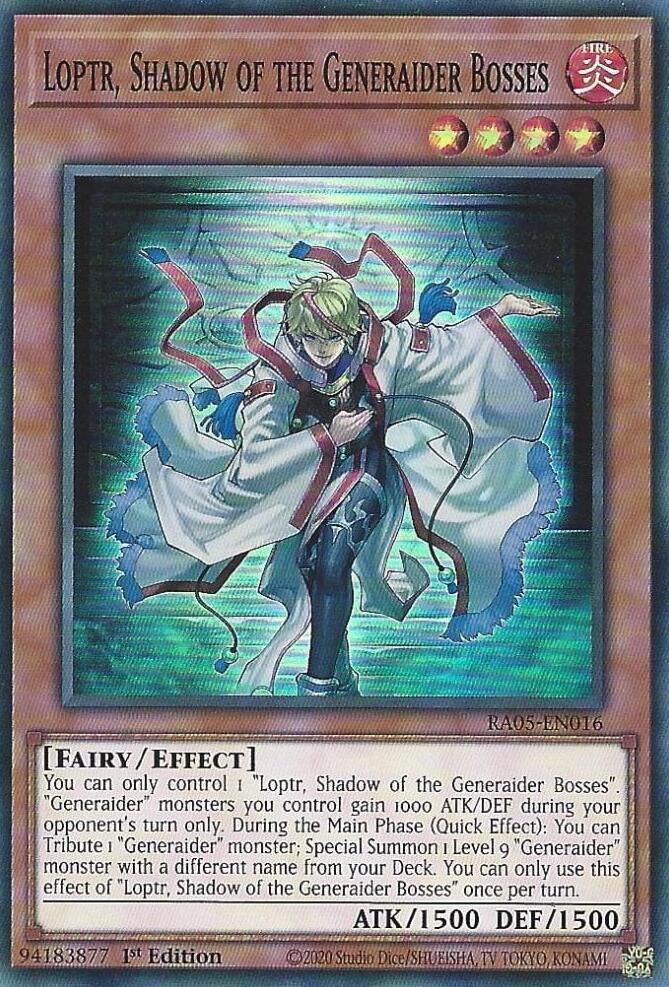 Loptr, Shadow of the Generaider Bosses [RA05-EN016] Super Rare | Exor Games Truro