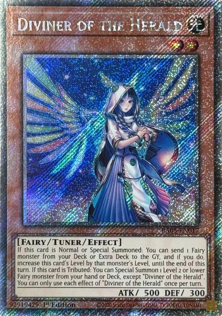 Diviner of the Herald (Platinum Secret Rare) [RA05-EN017] Platinum Secret Rare | Exor Games Truro