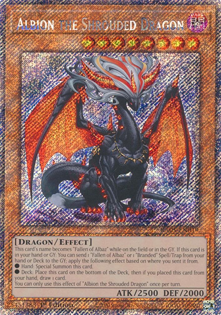 Albion the Shrouded Dragon (Platinum Secret Rare) [RA05-EN019] Platinum Secret Rare | Exor Games Truro