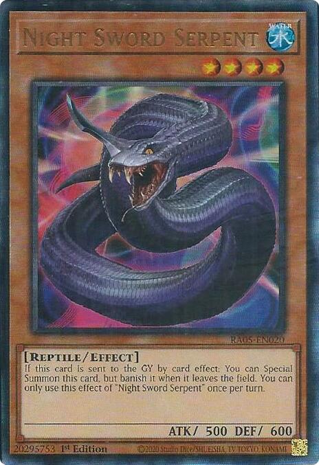 Night Sword Serpent (Ultimate Rare) [RA05-EN020] Ultimate Rare | Exor Games Truro