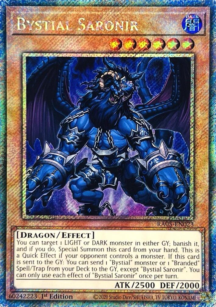 Bystial Saronir (Platinum Secret Rare) [RA05-EN023] Platinum Secret Rare | Exor Games Truro