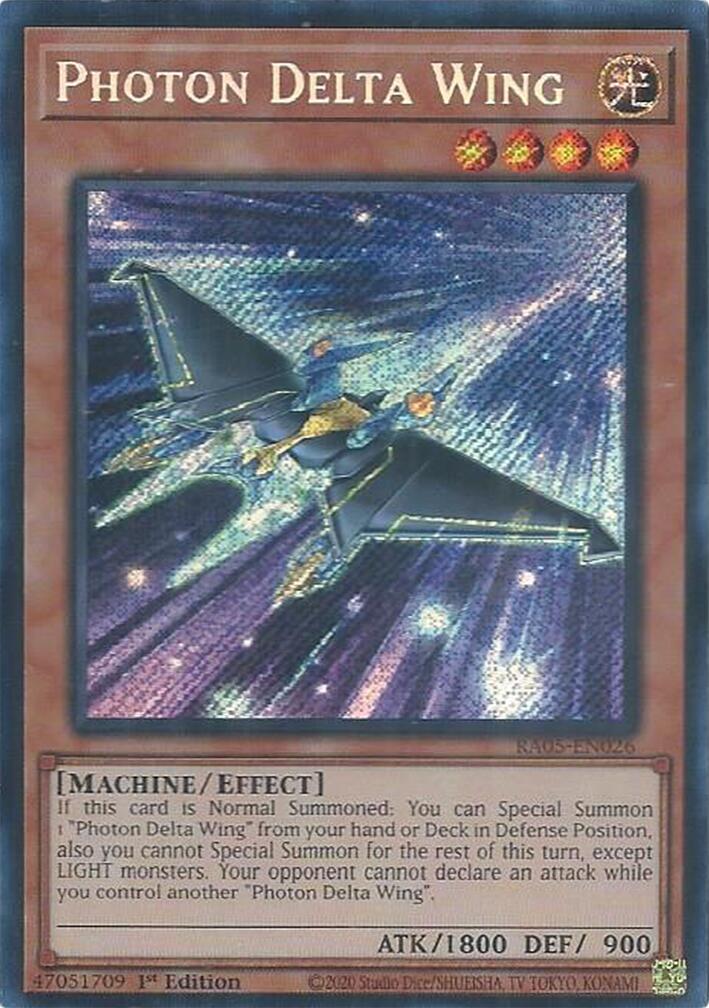 Photon Delta Wing (Secret Rare) [RA05-EN026] Secret Rare | Exor Games Truro
