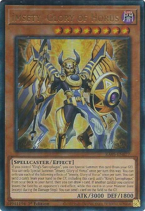 Imsety, Glory of Horus (Ultimate Rare) [RA05-EN027] Ultimate Rare | Exor Games Truro
