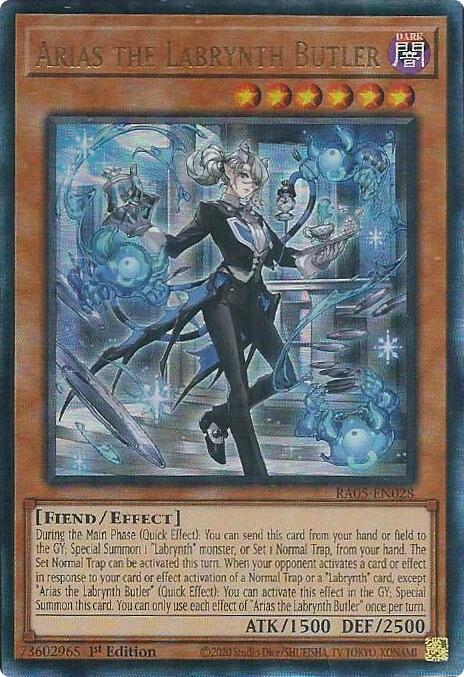 Arias the Labrynth Butler (Ultimate Rare) [RA05-EN028] Ultimate Rare | Exor Games Truro