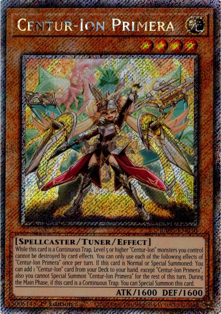 Centur-Ion Primera (Platinum Secret Rare) [RA05-EN030] Platinum Secret Rare | Exor Games Truro