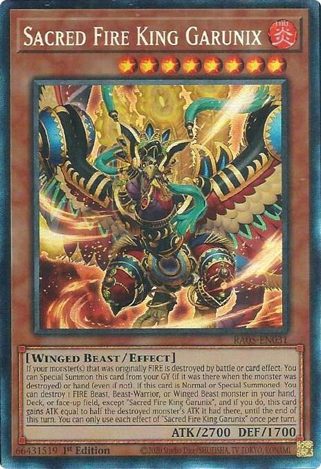 Sacred Fire King Garunix (Collector's Rare) [RA05-EN031] Collector's Rare | Exor Games Truro