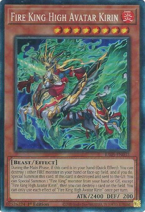 Fire King High Avatar Kirin (Collector's Rare) [RA05-EN032] Collector's Rare | Exor Games Truro