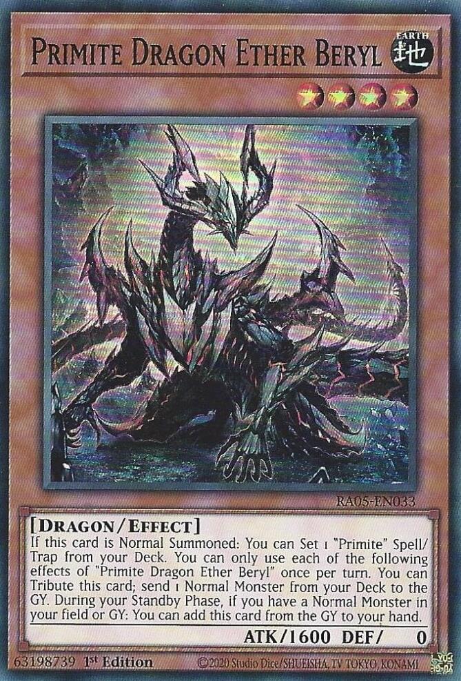 Primite Dragon Ether Beryl [RA05-EN033] Super Rare | Exor Games Truro
