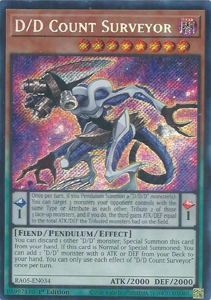 D/D Count Surveyor (Secret Rare) [RA05-EN034] Secret Rare | Exor Games Truro